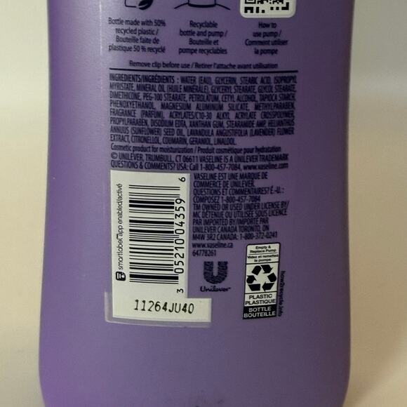 Vaseline Intensive Care Calm Healing Body Lotion 20.3 Fl Oz/ 600ml Set of 3 - Picture 3 of 7